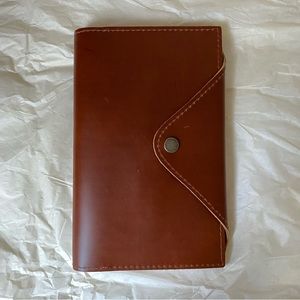 Portland Leather Goods (PLG) large leather snap journal in Madrone.